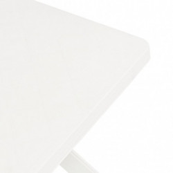 Bistrotisch Weiß 70x70x72 cm Kunststoff