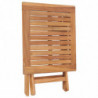 Klappbarer Gartentisch 45x45x45 cm Teak Massivholz