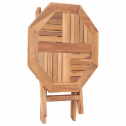 Klappbarer Gartentisch 45x45x45 cm Teak Massivholz