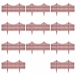 Beeteinfassung 17 Stk. 10 m Braun