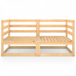 2-Sitzer-Gartensofa Annick Kiefer Massivholz