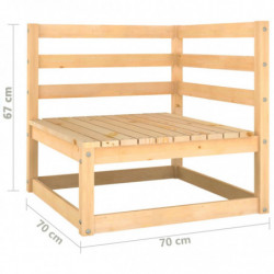 2-Sitzer-Gartensofa Annick Kiefer Massivholz