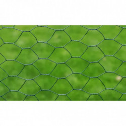 Maschendraht Verzinkt mit PVC-Beschichtung 25×1 m Grün