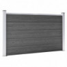 Zaunelement Set WPC 353x105 cm Schwarz