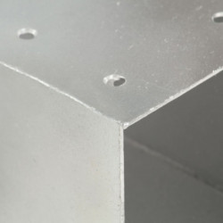Pfostenverbinder X-Form Verzinktes Metall 91 x 91 mm