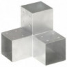 Pfostenverbinder 4 Stk. Y-Form Verzinktes Metall 101 x 101 mm