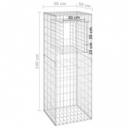 Gabionensäule 50x50x140 cm Eisen