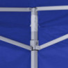 Profi-Partyzelt Xhulijan Faltbar mit 4 Seitenwänden 2×2m Stahl Blau