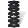 Schirmständer Schirmhalter Gehstock Stahl schwarz quadratisch 48,5 cm