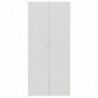 Schuhschrank Weiß Sonoma-Eiche 80 x 35,5 x 180 cm Spanplatte