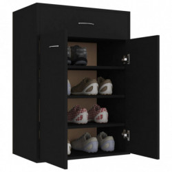 Schuhschrank Schwarz 60×35×84 cm Spanplatte