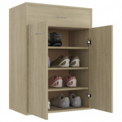 Schuhschrank Sonoma-Eiche 60x35x84 cm Spanplatte