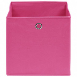 Aufbewahrungsboxen 4 Stk. Rosa 32×32×32 cm Stoff