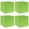 Aufbewahrungsboxen 4 Stk. Grün 32×32×32 cm Stoff