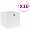 Aufbewahrungsboxen 10 Stk. Vliesstoff 28x28x28 cm Weiß