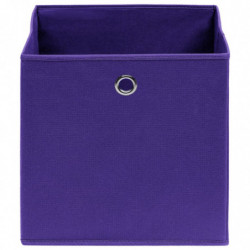 Aufbewahrungsboxen 4 Stk. Vliesstoff 28x28x28 cm Violett