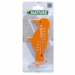 Nature Garten Wandthermometer Vogelform Orange