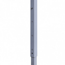 Profi-Partyzelt Xia Faltbar mit 2 Seitenwänden 2×2m Stahl Creme