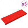 Stufenmatten 5 Stk. 65x25 cm Rot