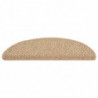 Treppenmatten Selbstklebend Sisal-Optik 15 Stk. 56x20 cm Sand