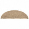 Treppenmatten Selbstklebend Sisal-Optik 15 Stk. 56x20 cm Sand