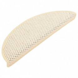 Treppenmatten Selbstklebend Sisal-Optik 15 Stk. 56x20 cm Creme