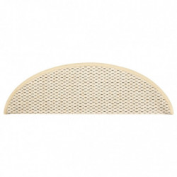 Treppenmatten Selbstklebend Sisal-Optik 15 Stk. 56x20 cm Creme