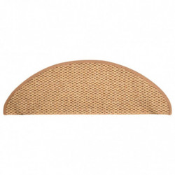 Treppenmatten Selbstklebend Sisal-Optik 15 Stk. 65x25 cm Orange