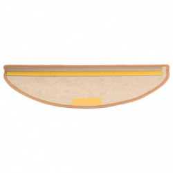 Treppenmatten Selbstklebend Sisal-Optik 15 Stk. 65x25 cm Orange