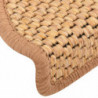 Treppenmatten Selbstklebend Sisal-Optik 15 Stk. 65x25 cm Orange