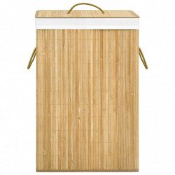Bambus-Wäschekorb 72 L