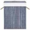 Bambus-Wäschekorb Grau 100 L