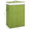 Bambus-Wäschekorb Grün 72 L