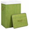 Bambus-Wäschekorb Grün