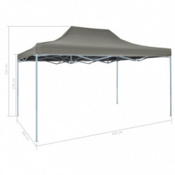 Faltzelt Signe Pop-Up 3 x 4,5 m Anthrazit