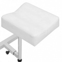 Massagestuhl mit Fußstütze Weiß 127x60x98 cm Kunstleder