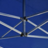 Profi-Partyzelt Faltbar mit Wänden Aluminium 4,5x3 m Blau