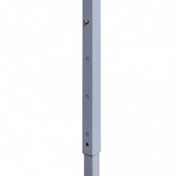 Profi-Partyzelt Faltbar mit 4 Seitenwänden 3×3m Stahl Weiß
