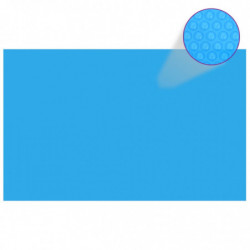 Rechteckige Poolabdeckung 800x500 cm PE Blau
