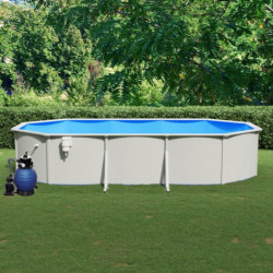 Pool mit Sandfilterpumpe 610x360x120 cm