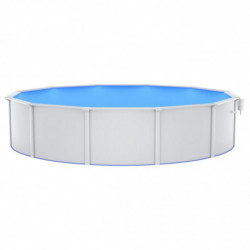 Pool mit Sandfilterpumpe und Leiter 550x120 cm