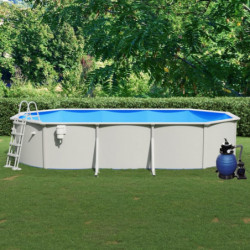 Pool mit Sandfilterpumpe und Leiter 610x360x120 cm