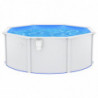 Pool mit Stahlwand 360x120 cm Weiß