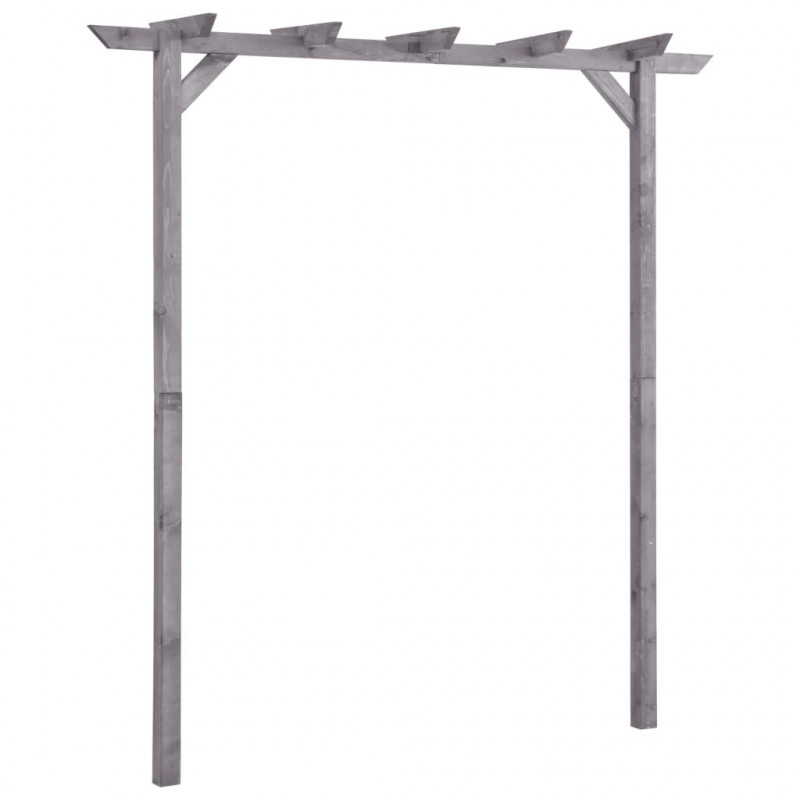 Garten-Pergola Grau 200x40x205 cm Imprägniertes Kiefernholz