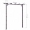 Garten-Pergola Grau 200x40x205 cm Imprägniertes Kiefernholz