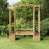 Garten-Pergola mit Bank Pflanzkübeln Kiefernholz Imprägniert