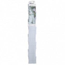 Nature Garten-Rankgitter 100x200 cm PVC Weiß 6040703