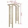 Rosenbogen 150x50x210 cm Holz