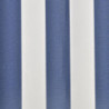 Markisenbespannung Canvas Blau & Weiß 6 x 3 m (ohne Rahmen)