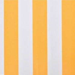 Markisenbespannung Canvas Sonnenblumengelb & Weiß 4x3 m